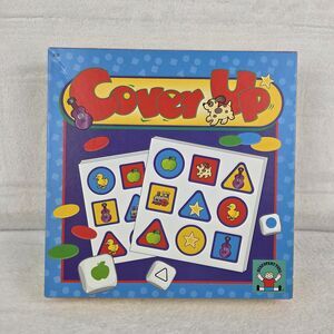 Vintage 1994 Discovery Toys Cover Up Matching Game Complete Preschool Game